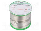 Soldering wire; Sn99Ag0,3Cu0,7; 1.5mm; 500g; lead free; reel; 3% CYNEL