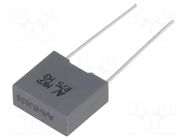 Capacitor: polypropylene; R75; 6.8nF; Uoper: 630VDC; 250VAC; THT KEMET