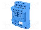 Socket; PIN: 14; for DIN rail mounting; Series: 56.34,99.01 FINDER
