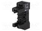 Socket; PIN: 8; 12A; 250VAC; for DIN rail mounting; Series: PT SCHRACK