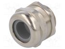 Cable gland; M32; 1.5; IP68; brass; Body plating: nickel HUMMEL