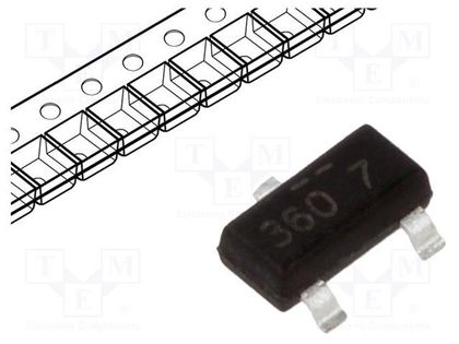 Transistor: N-MOSFET; unipolar; 20V; 1.7A; 500mW; SuperSOT-3 ONSEMI FDN335N