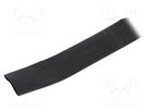Heat shrink sleeve; thin walled,flexible; 2: 1; 25.4mm; black HELLERMANNTYTON