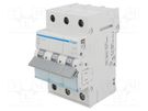 Circuit breaker; 230/400VAC; Inom: 10A; Poles: 3; Charact: B; 6kA HAGER