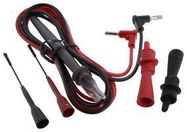TEST LEAD SET, BLACK, RED, 1.22M, 60V, 10A