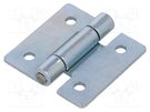 Hinge; Width: 40mm; zinc-plated steel; H: 40mm ELESA+GANTER