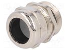 Cable gland; M32; 1.5; IP68; brass; Body plating: nickel BM GROUP