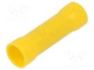 Tip: butt splice; insulated; brass; 4÷6mm2; tinned; crimped; yellow NINIGI