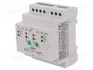 Module: voltage monitoring relay; for DIN rail mounting; DPDT POLLIN