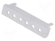 Terminals cover; grey; Holes no: 6; 10.16mm ITALTRONIC