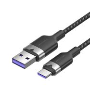 USB 2.0 A to USB-C 6A Vention CTOBH 2M cable (black), Vention