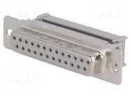 Connector: D-Sub; PIN: 25; plug; female; for ribbon cable; straight HARTING