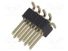 Pin header; pin strips; male; PIN: 8; vertical; 1.27mm; SMT; 2x4 CONNFLY