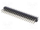 Pin header; pin strips; male; PIN: 40; straight; 2.54mm; THT; 2x20 CONNFLY