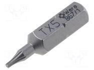Screwdriver bit; Torx®; TX05; 1/4"; Overall len: 25mm WERA