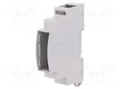 Enclosure: for DIN rail mounting; Y: 90mm; X: 18mm; Z: 62mm; grey ITALTRONIC