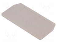 End/partition plate; beige; wemid WEIDMÜLLER