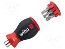 Kit: screwdriver; 6pcs; Pozidriv®,slot; 25mm WIHA
