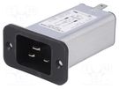Connector: AC supply; socket; male; 20A; 250VAC; IEC 60320; C20 (I) SCHURTER