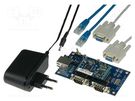Dev.kit: Ethernet; RS232 x2; Plug: EU WIZNET