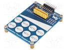 Sensor: touch; capacitive; GPIO,I2C; 2.4÷5.5VDC; Ch: 16 WAVESHARE