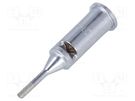 Tip; conical sloped; 2mm; for  soldering iron; WEL.1605999 WELLER