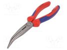 Pliers; for gripping and cutting,half-rounded nose KNIPEX