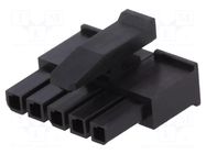 Connector: wire-wire; plug; female; PIN: 5; Micro MATE-N-LOK; 250V TE Connectivity