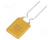 Fuse: PTC polymer; 1.85A; 10.2x15.7mm; THT; 5.1mm; Ø0.51x7.6mm ECE