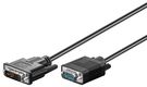 DVI-A/VGA Full HD Cable, nickel-plated, 1 m, black - DVI-A male (12+5 pin) > VGA male (15-pin)