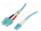 Fiber patch cord; OM3; LC/UPC,SC/UPC; 3m; Optical fiber: 50/125um LOGILINK