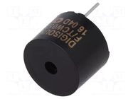 Sound transducer: electromagnetic signaller; 5VDC; 12mm DIGISOUND