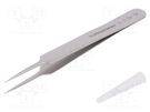Tweezers; 110mm; SMD; Blades: narrow; Type of tweezers: straight LINDSTRÖM