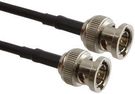 COAXIAL CABLE ASSEMBLY, BELDEN 8218, 24IN, BLACK