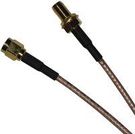 COAXIAL CABLE ASSEMBLY, RG-316, 24IN, BLACK