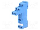 Socket; PIN: 8; 10A; 250VAC; for DIN rail mounting; -40÷70°C FINDER