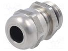Cable gland; PG9; IP68; stainless steel; HSK-INOX HUMMEL