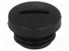 Stopper; M12; 1.5; IP54; polyamide; black; V-N-FS; Thread: metric HUMMEL