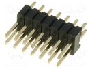 Pin header; pin strips; male; PIN: 14; straight; 1.27mm; THT; 2x7 CONNFLY