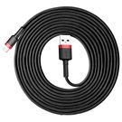 Baseus Cafule USB-A / Lightning 2A QC 3.0 cable 3 m - black and red, Baseus