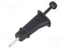 Clip-on probe; hook type; black; Connection: soldered PARROT INVENT