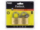 Padlock; shackle; Application: gates,toolboxes,cabinets,sheds KASP