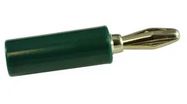 BANANA PLUG, SOLDER, GREEN
