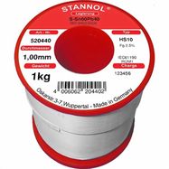 Lodalvas stieple Sn60Pb40 1.00mm 1000g ar kusni Stannol (tikai profesionālai lietošanai)
