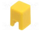 Button; push-in; 5.5mm; -25÷70°C; square; yellow; 4x4mm OMRON Electronic Components