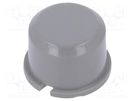 Button; round; grey; Ø9.6mm; plastic; MEC1625006,MEC3FTH9 MEC