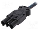Connector: pluggable terminal block; cables; male; GST18; 1.5mm2 WIELAND