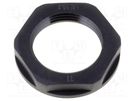 Nut; PG29; polyamide; 46mm; black; -40÷100°C; Thread: PG; KMK-PA-MB HELUKABEL