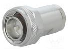 Connector: 4.3-10; male; for cable; straight; plug; 50Ω; IP67; clamp TELEGÄRTNER