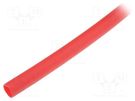 Protective tube; polyetylene; red; -10÷40°C; Øint: 8mm; Øout: 10mm KURANT